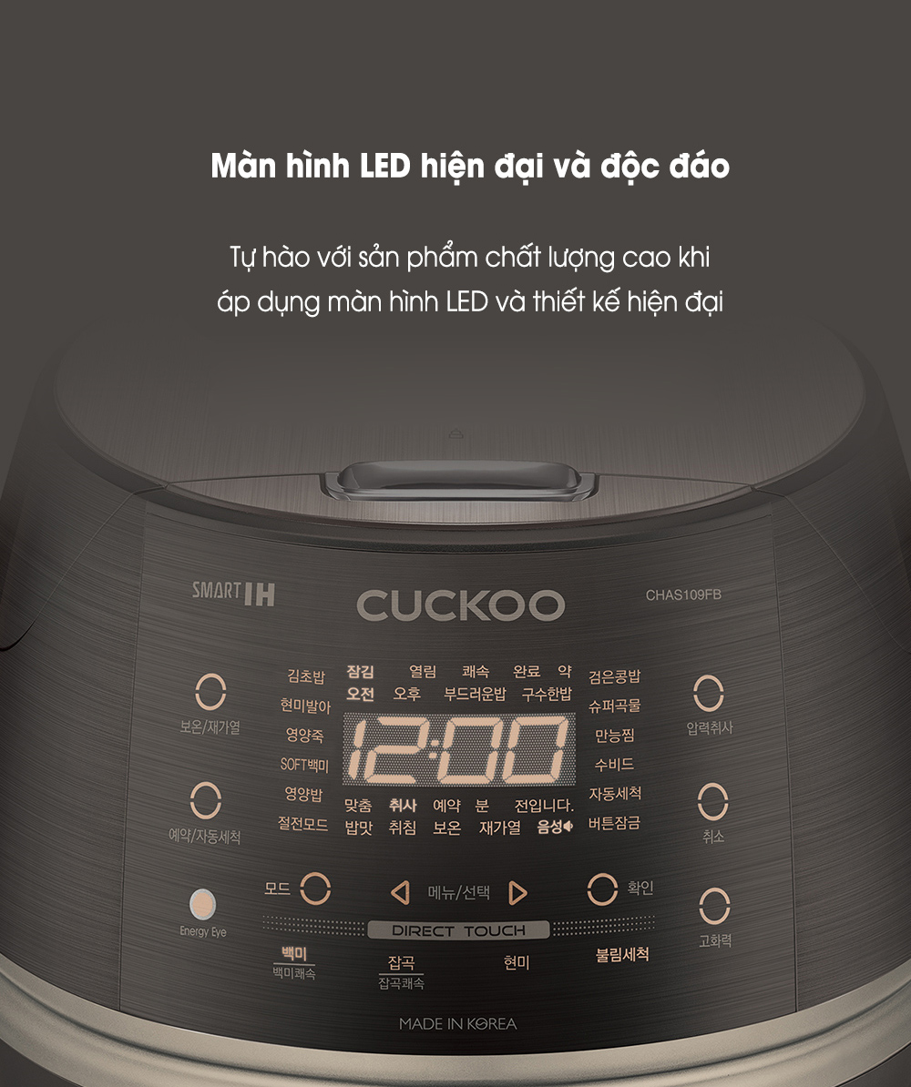 Nồi cơm điện Cuckoo CRP-CHAS109FB