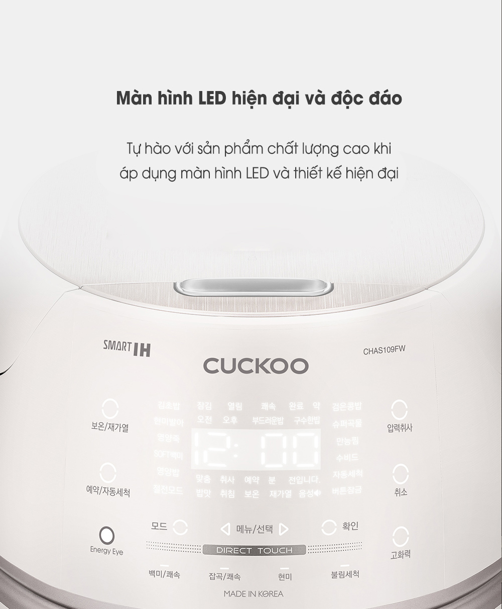 Nồi cơm điện Cuckoo CRP-CHAS109FW